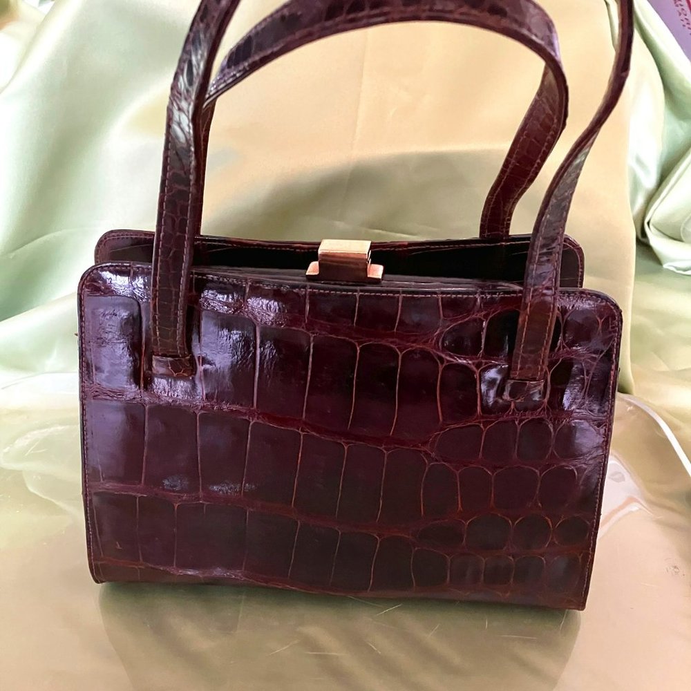 Genuine Alligator Purse by Sterling USA from 1950